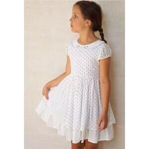 Well Dressed Wolf White Star Dress Size 8 NWT